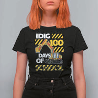 I Dig 100 Days Of School T Shirt For Women Construction Vehicle Excavators