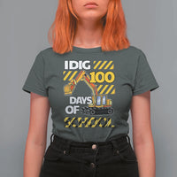 I Dig 100 Days Of School T Shirt For Women Construction Vehicle Excavators