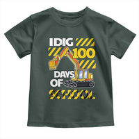 I Dig 100 Days Of School Toddler T Shirt Construction Vehicle Excavators