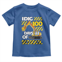 I Dig 100 Days Of School Toddler T Shirt Construction Vehicle Excavators