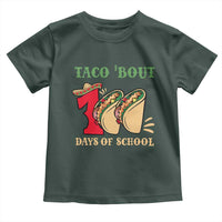 Funny Taco 'Bout 100 Days Of School Toddler T Shirt Sombrero Mexican Teachers