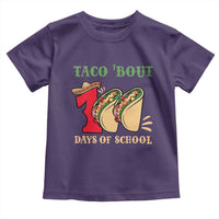Funny Taco 'Bout 100 Days Of School Toddler T Shirt Sombrero Mexican Teachers