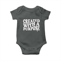 Created With A Purpose Christian Baby Onesie Inspirational Religious Bible Verse