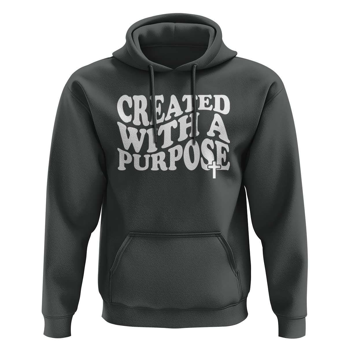 Created With A Purpose Christian Hoodie Inspirational Religious Bible Verse