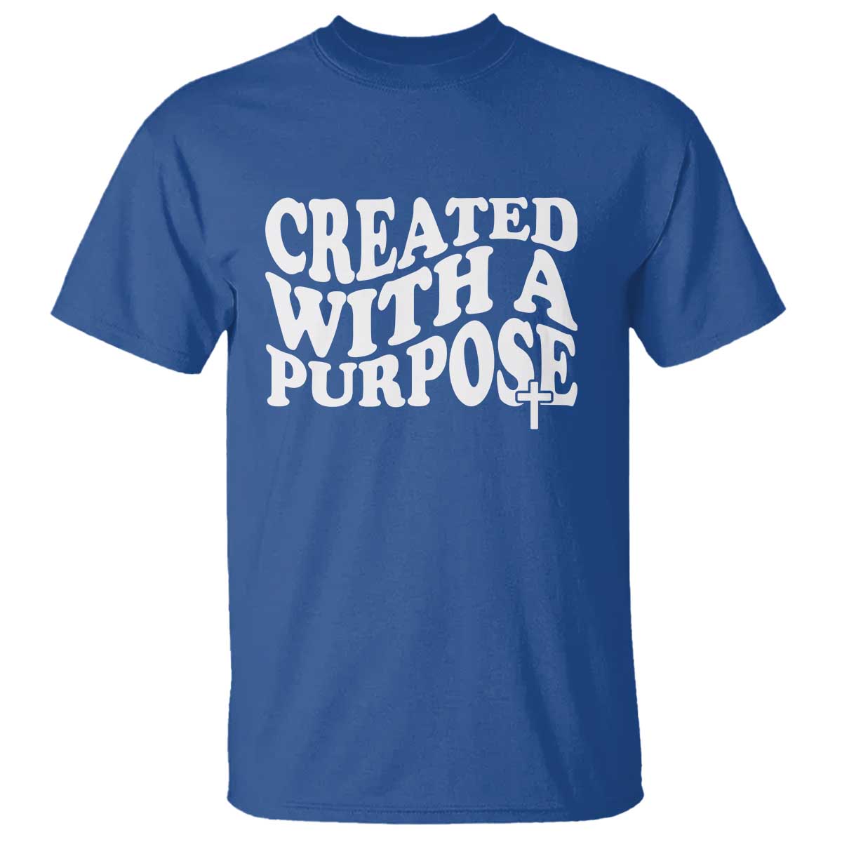 Created With A Purpose Christian T Shirt Inspirational Religious Bible Verse