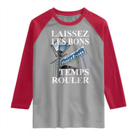 Funny Mardi Gras Laissez Les Bons Temps Rouler Raglan Shirt Bourbon Street Sign
