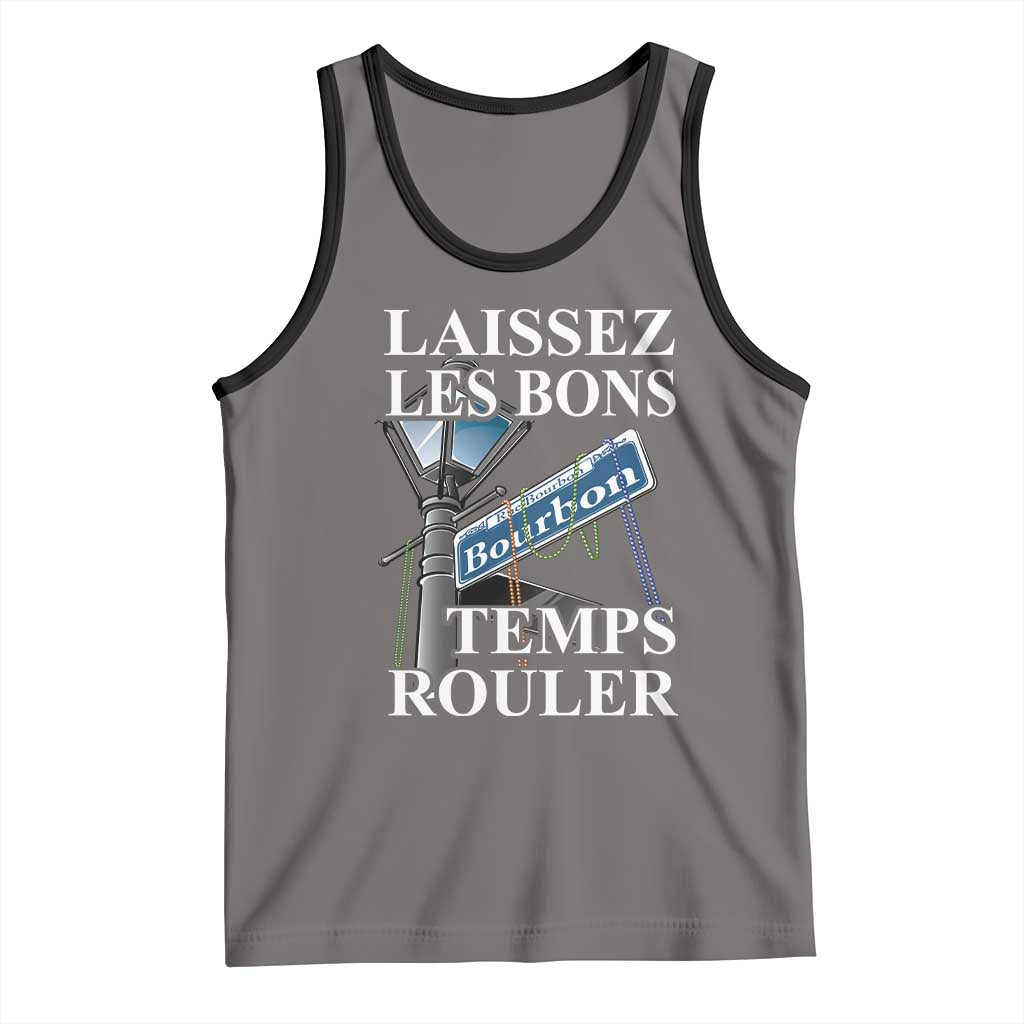 Funny Mardi Gras Laissez Les Bons Temps Rouler Tank Top Bourbon Street Sign