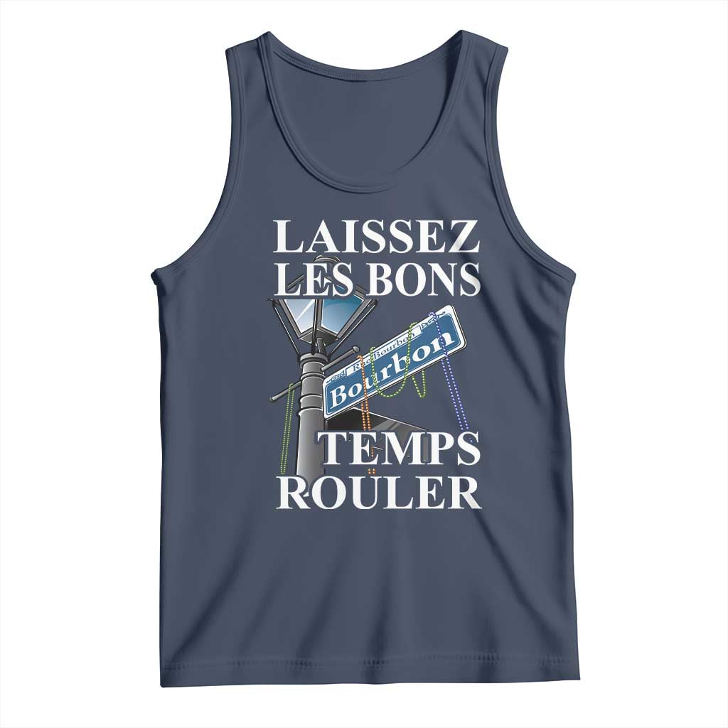 Funny Mardi Gras Laissez Les Bons Temps Rouler Tank Top Bourbon Street Sign