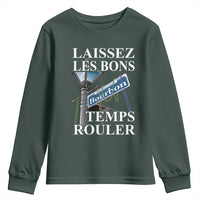Funny Mardi Gras Laissez Les Bons Temps Rouler Youth Sweatshirt Bourbon Street Sign
