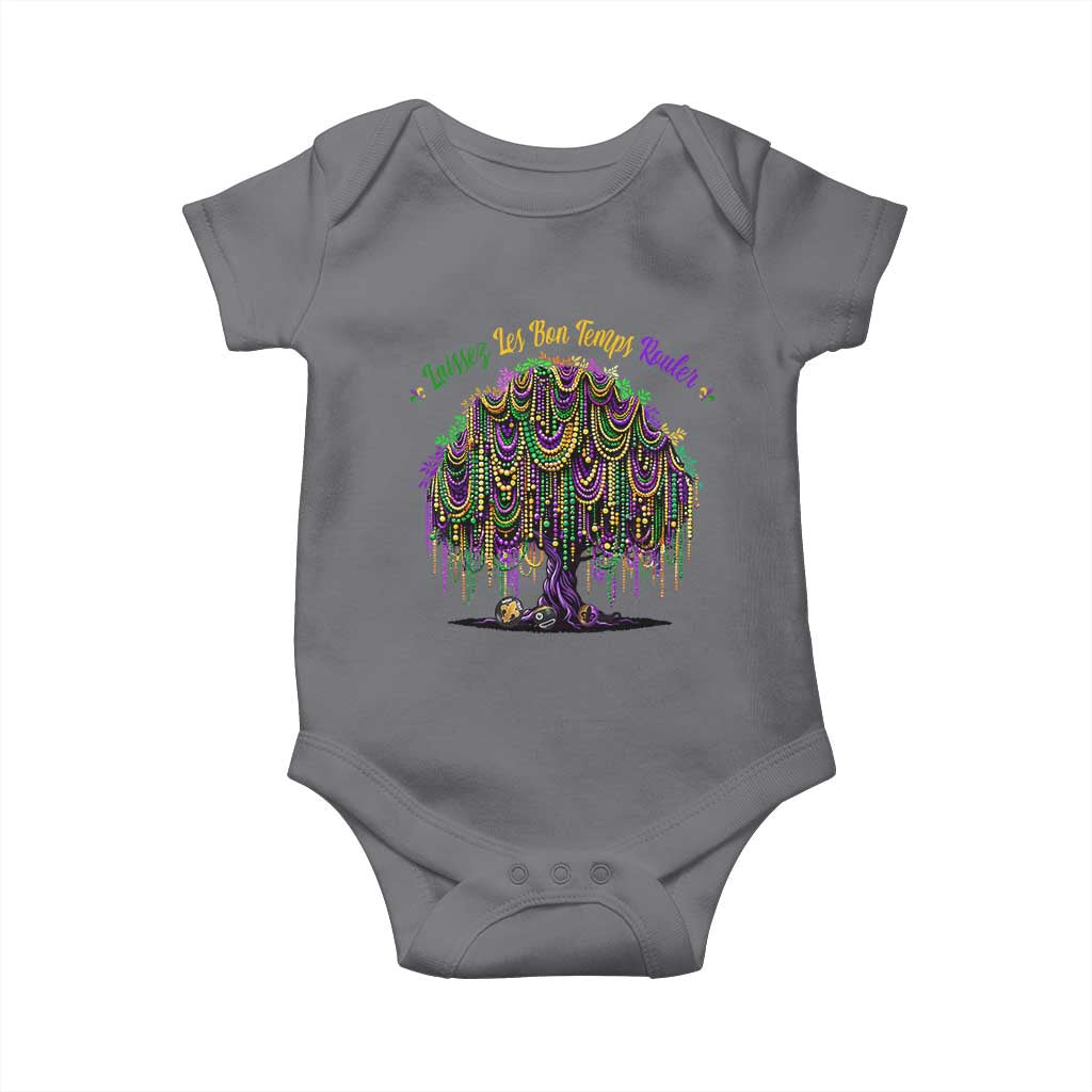 Funny Mardi Gras Bead Tree Carnival New Orleans Coconut Baby Onesie