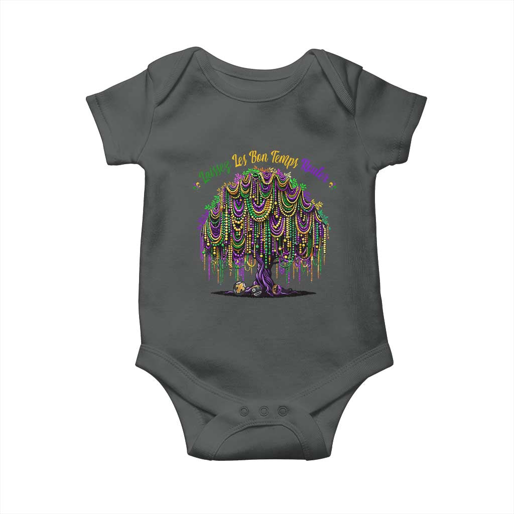 Funny Mardi Gras Bead Tree Carnival New Orleans Coconut Baby Onesie