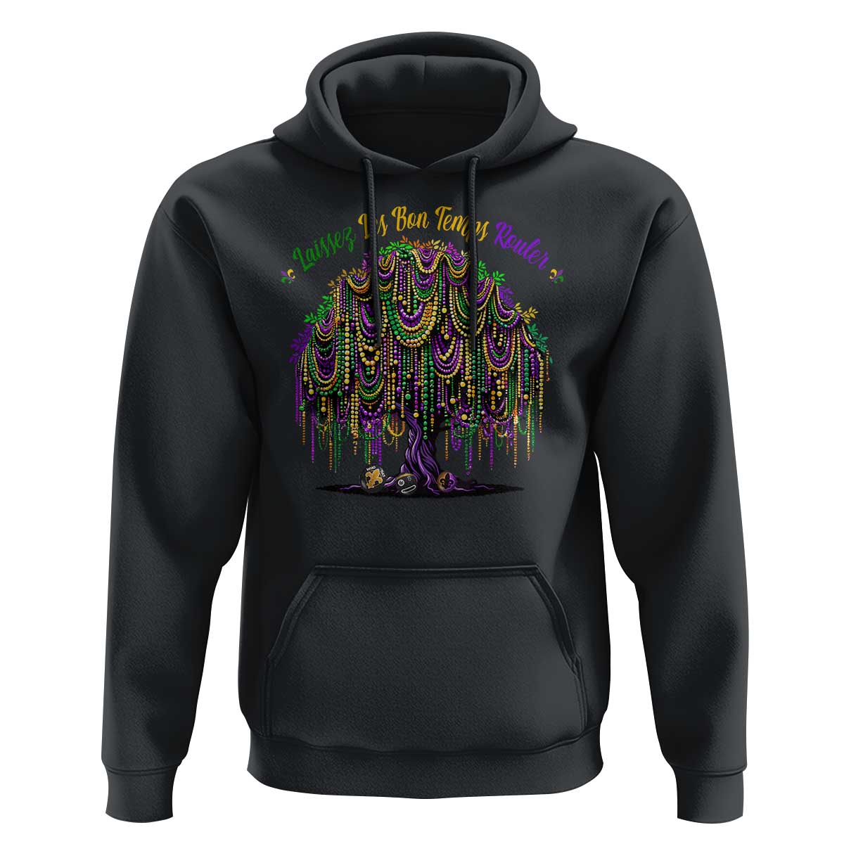 Funny Mardi Gras Bead Tree Carnival New Orleans Coconut Hoodie