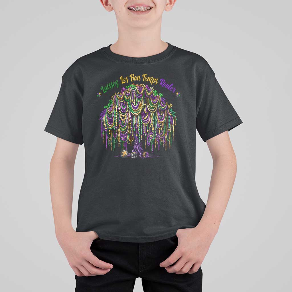 Funny Mardi Gras Bead Tree Carnival New Orleans Coconut T Shirt For Kid