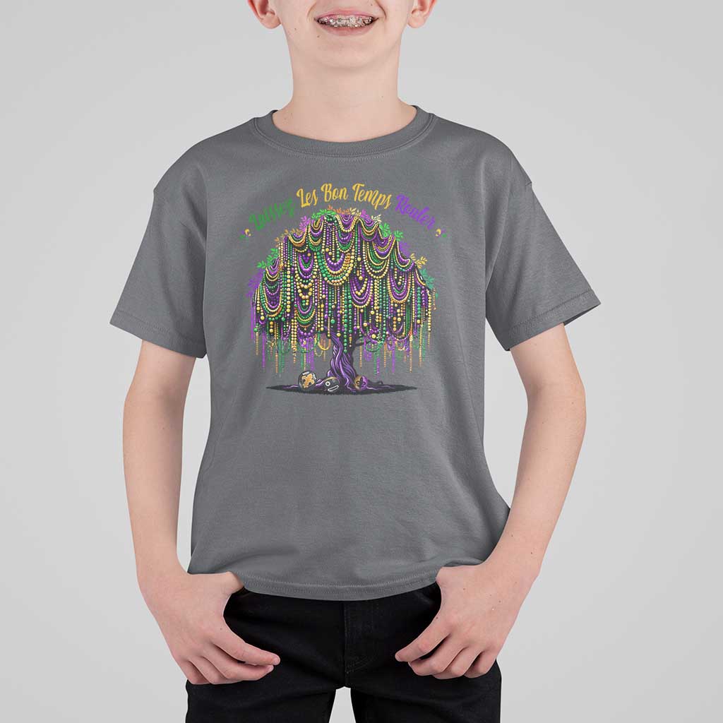 Funny Mardi Gras Bead Tree Carnival New Orleans Coconut T Shirt For Kid
