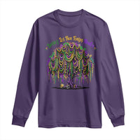 Funny Mardi Gras Bead Tree Carnival New Orleans Coconut Long Sleeve Shirt