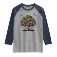Funny Mardi Gras Bead Tree Carnival New Orleans Coconut Raglan Shirt