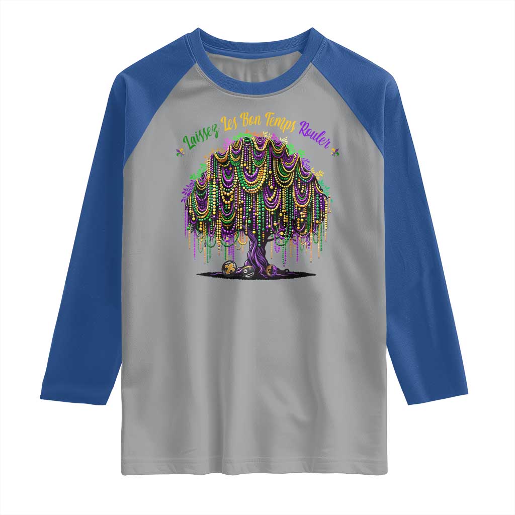 Funny Mardi Gras Bead Tree Carnival New Orleans Coconut Raglan Shirt