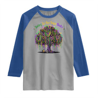 Funny Mardi Gras Bead Tree Carnival New Orleans Coconut Raglan Shirt