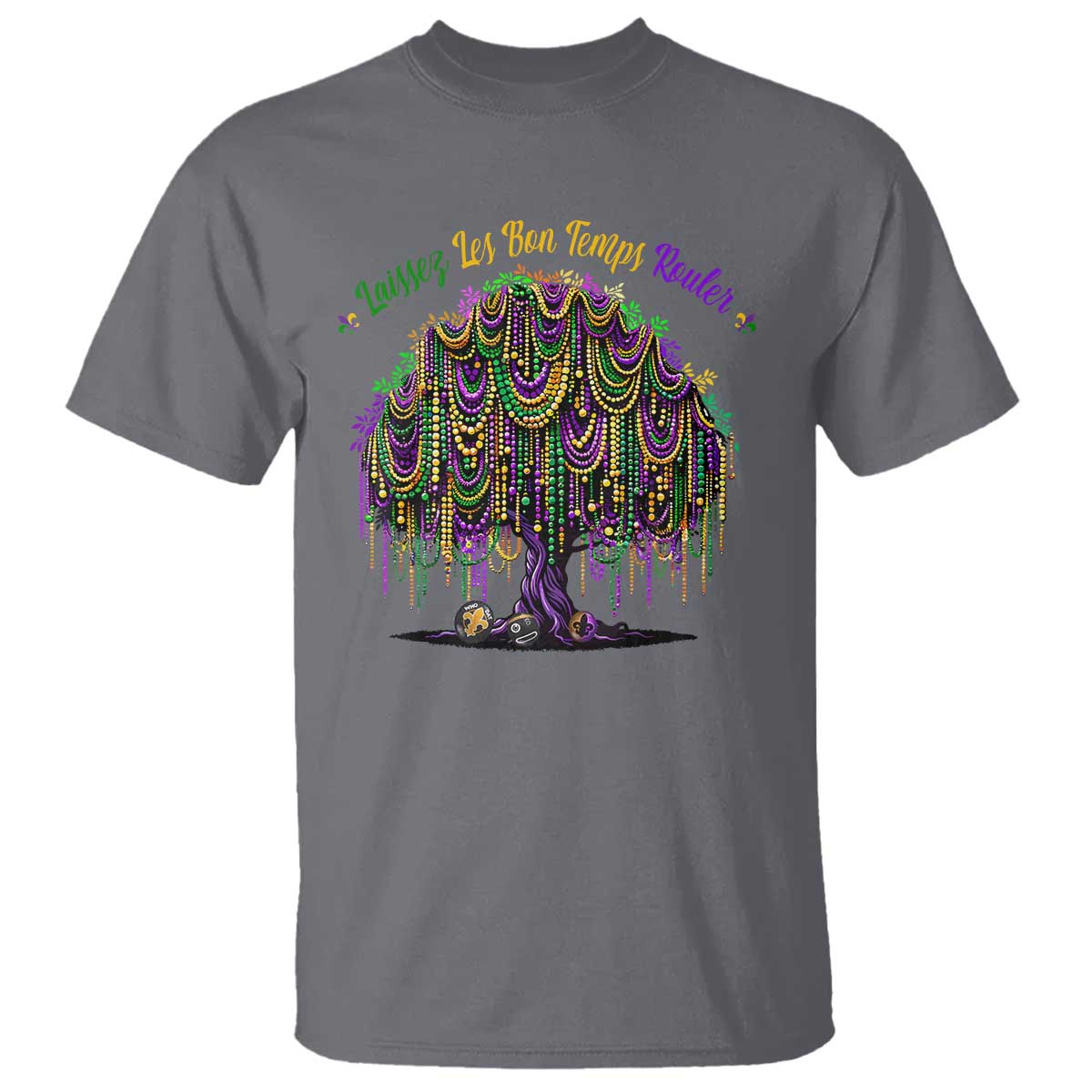 Funny Mardi Gras Bead Tree Carnival New Orleans Coconut T Shirt