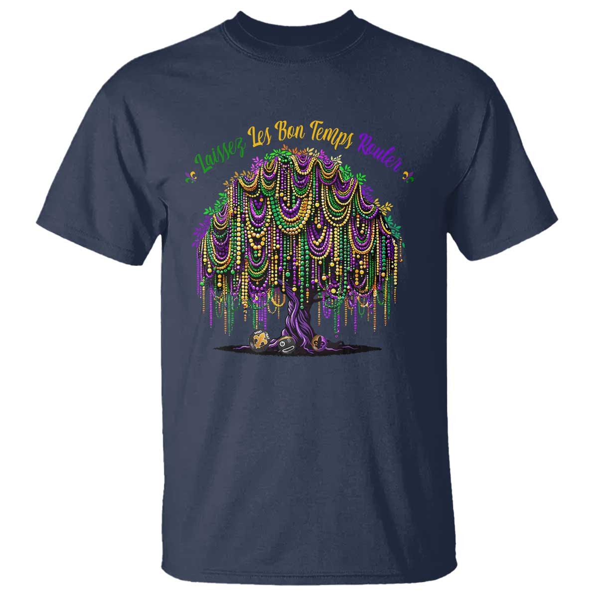 Funny Mardi Gras Bead Tree Carnival New Orleans Coconut T Shirt