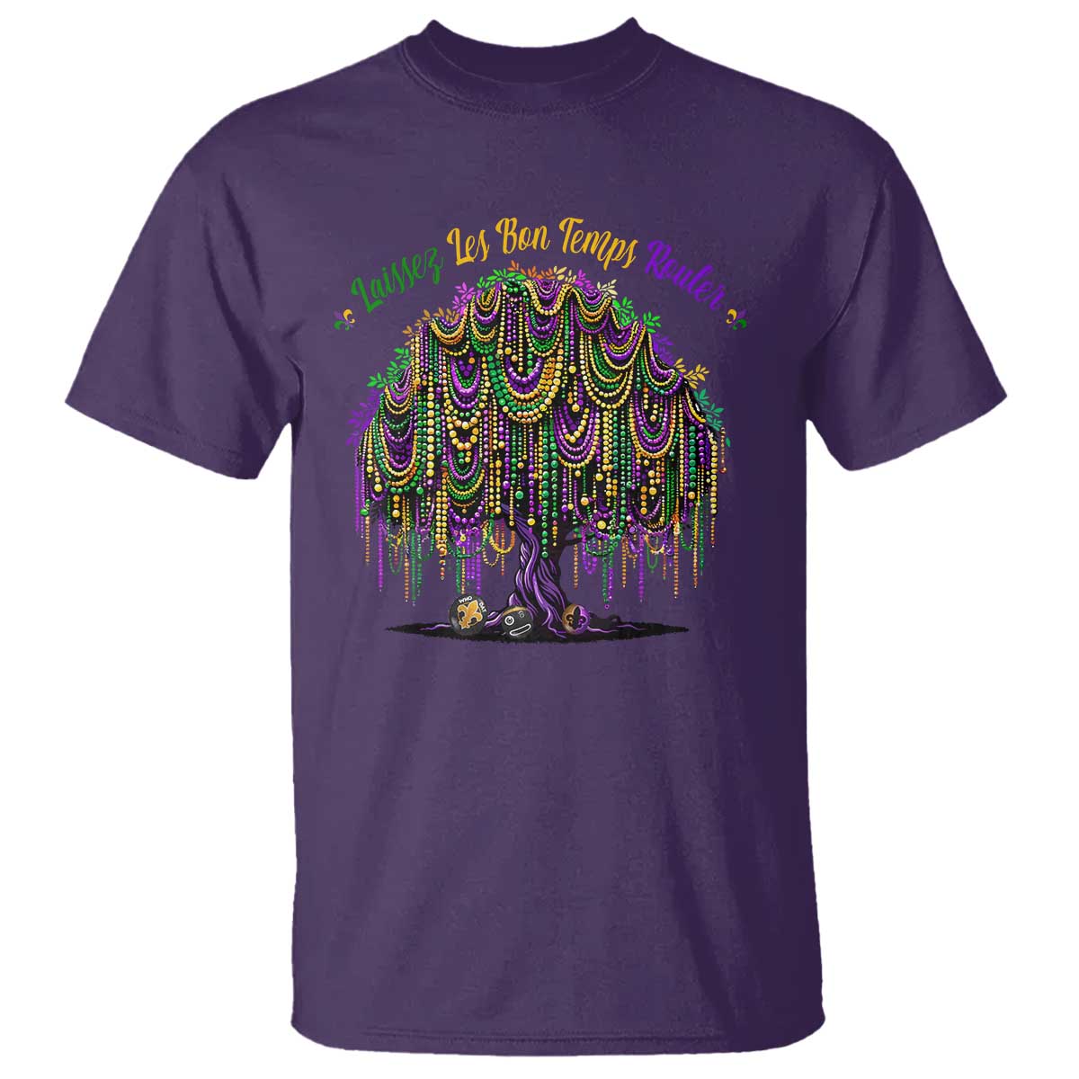 Funny Mardi Gras Bead Tree Carnival New Orleans Coconut T Shirt