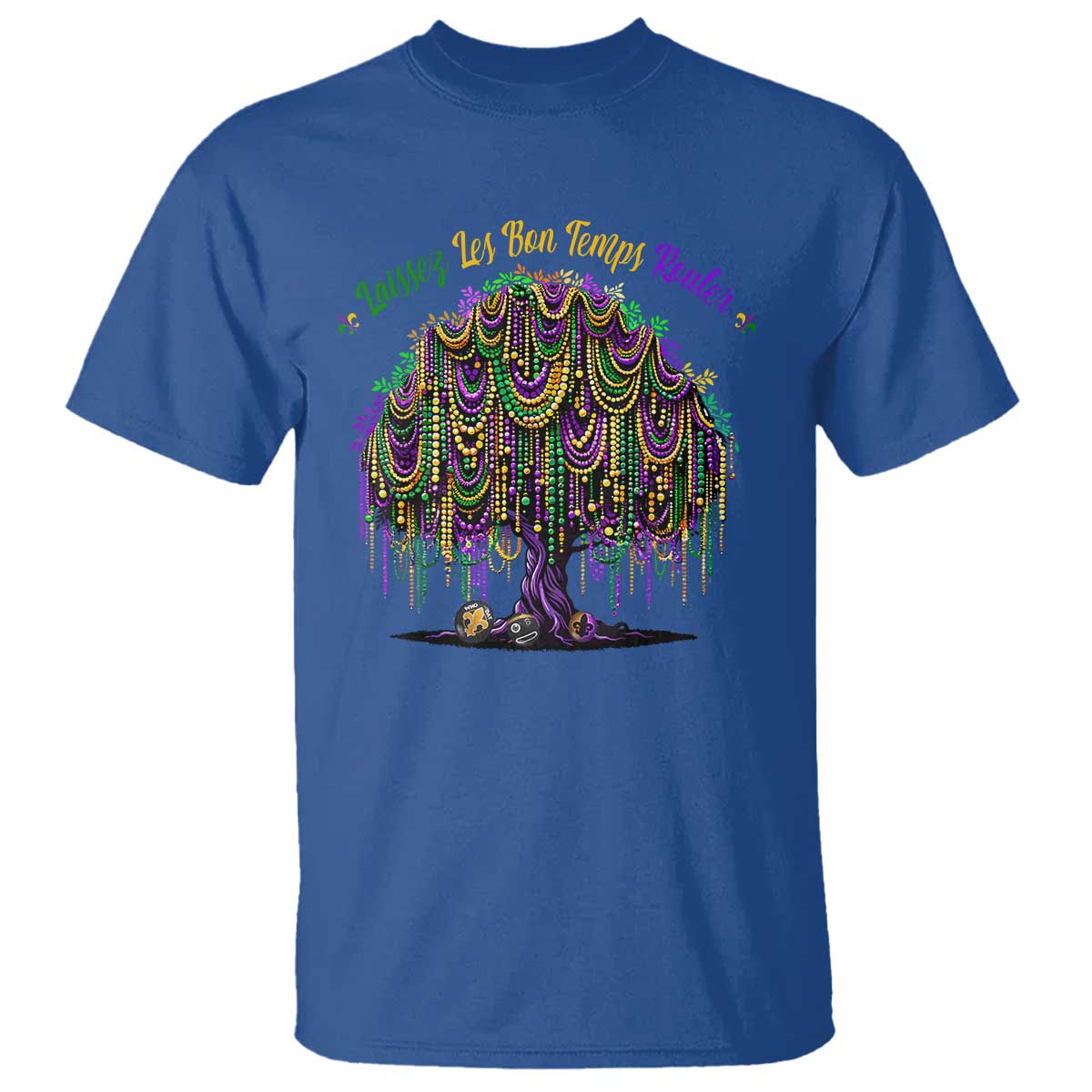 Funny Mardi Gras Bead Tree Carnival New Orleans Coconut T Shirt