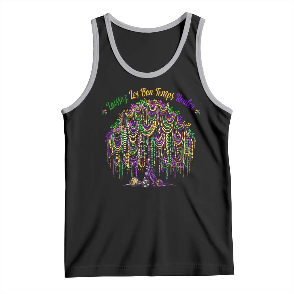 Funny Mardi Gras Bead Tree Carnival New Orleans Coconut Tank Top