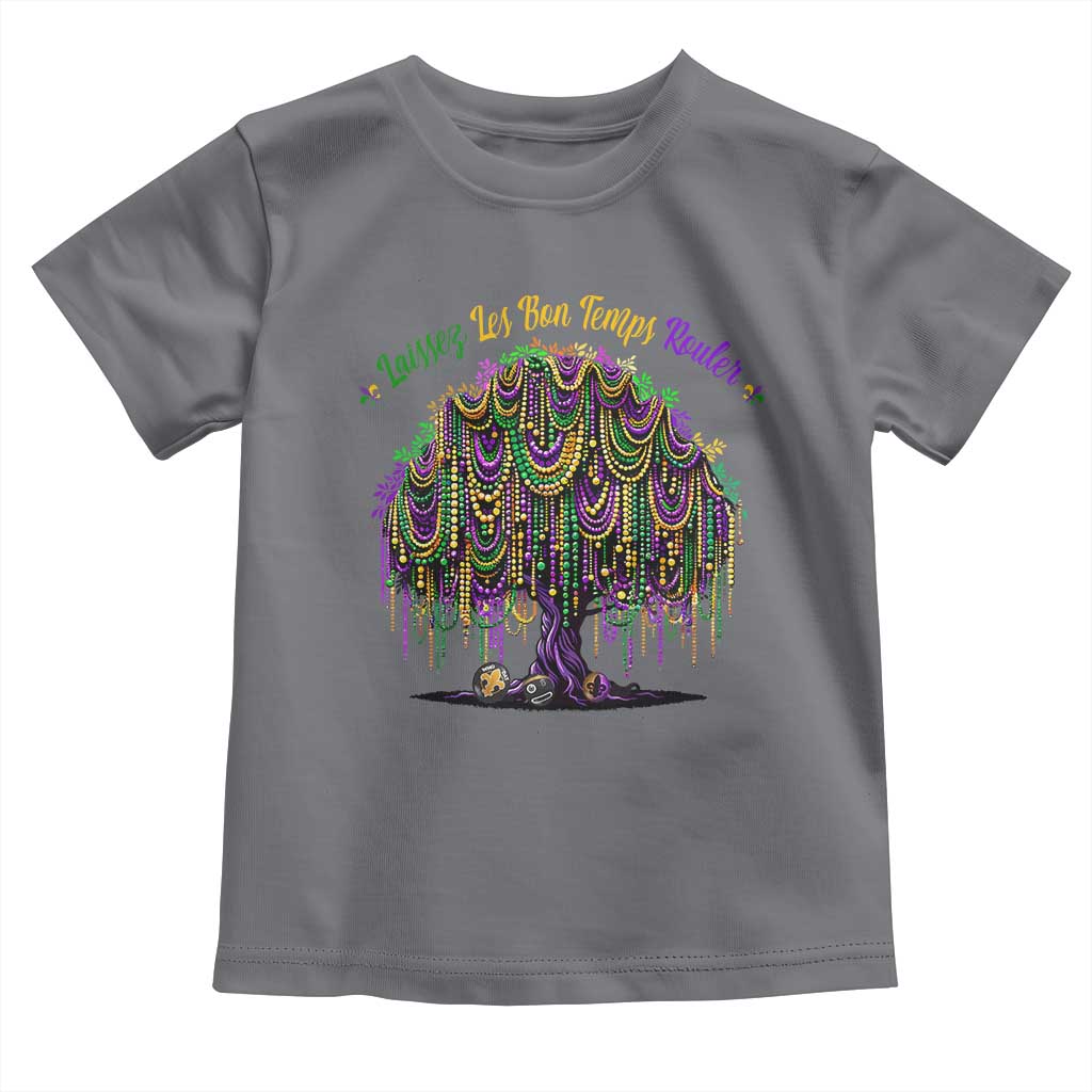 Funny Mardi Gras Bead Tree Carnival New Orleans Coconut Toddler T Shirt