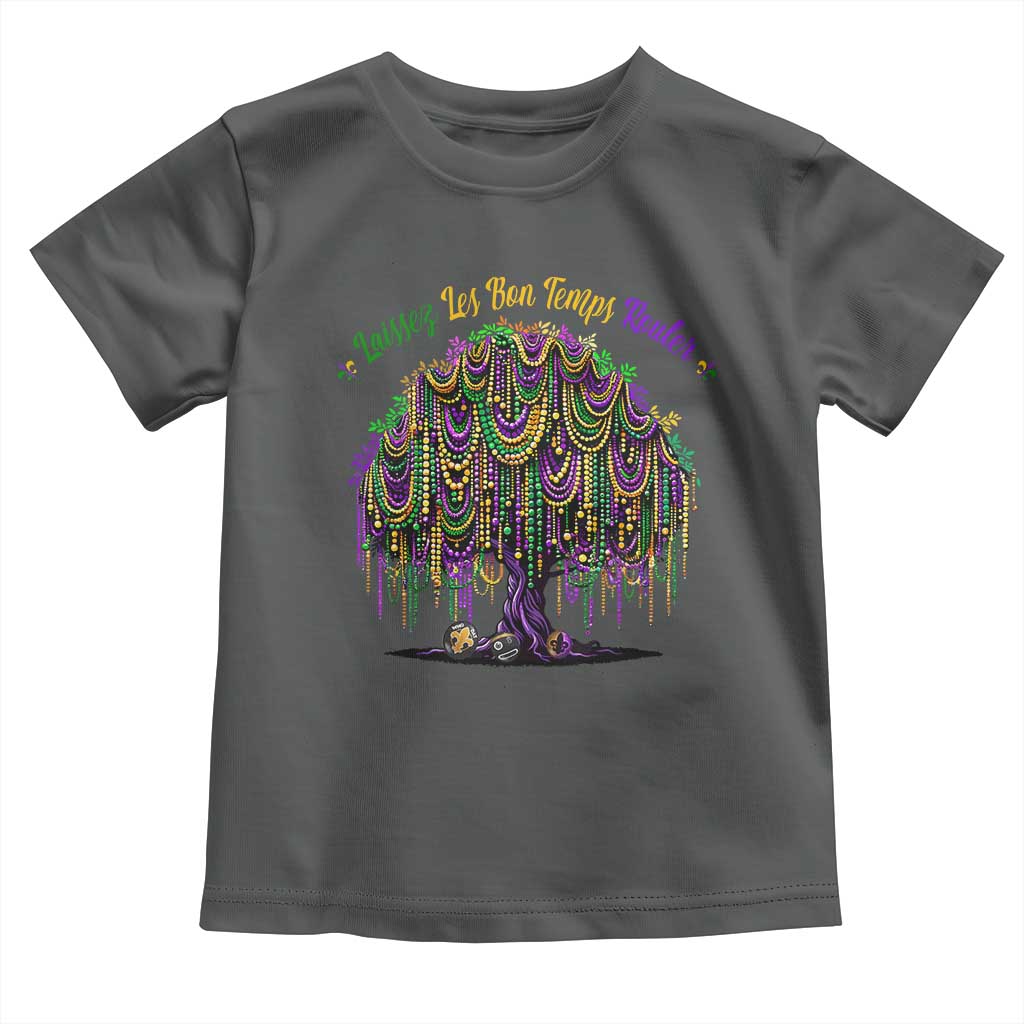 Funny Mardi Gras Bead Tree Carnival New Orleans Coconut Toddler T Shirt