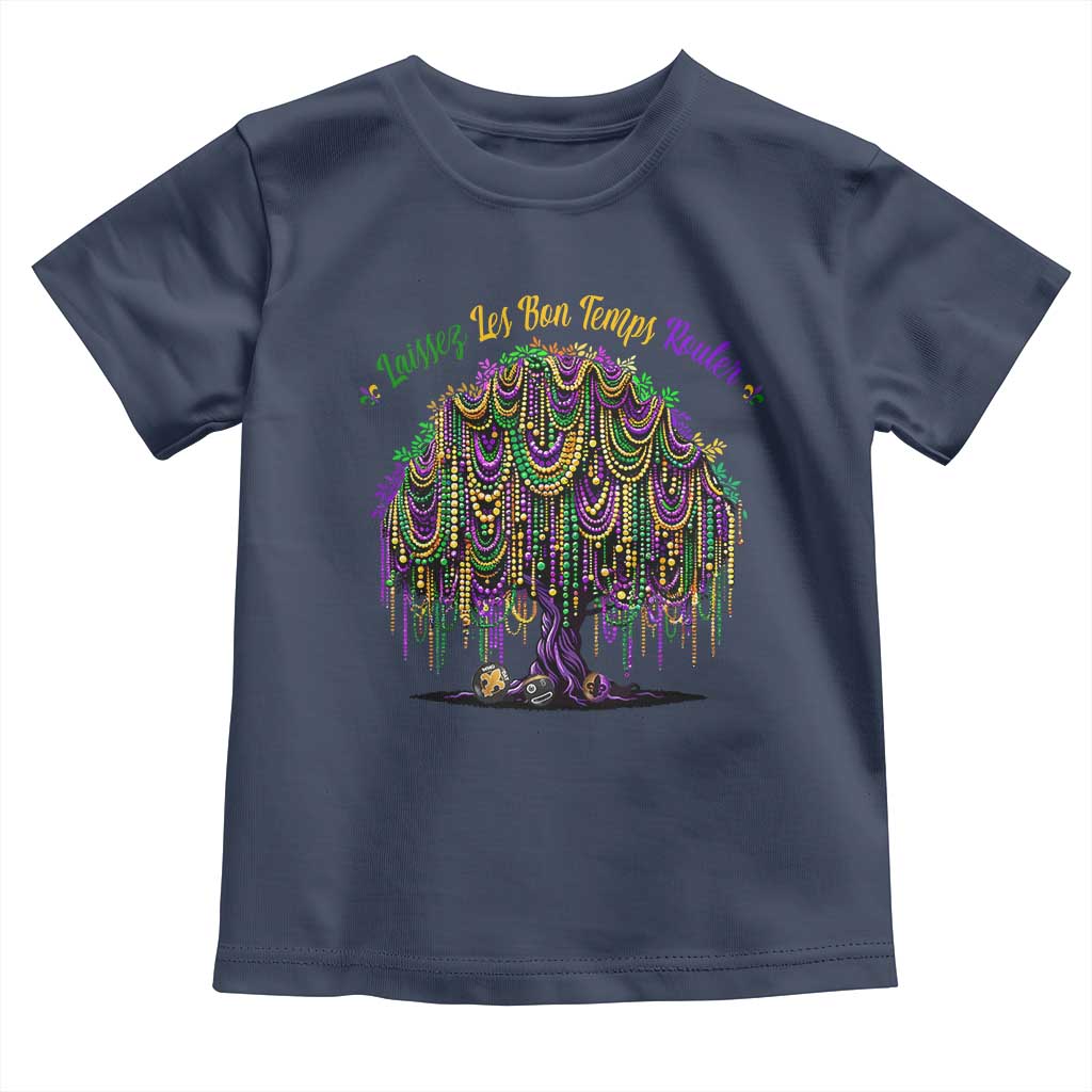 Funny Mardi Gras Bead Tree Carnival New Orleans Coconut Toddler T Shirt