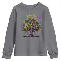 Funny Mardi Gras Bead Tree Carnival New Orleans Coconut Youth Sweatshirt