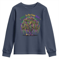Funny Mardi Gras Bead Tree Carnival New Orleans Coconut Youth Sweatshirt