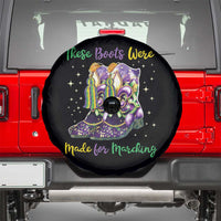 Funny Mardi Gras Spare Tire Cover These Boots Were Made For Marching