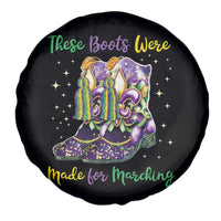 Funny Mardi Gras Spare Tire Cover These Boots Were Made For Marching