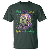 Funny Mardi Gras T Shirt These Boots Were Made For Marching