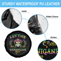 Funny Mardi Gras Spare Tire Cover Let The Shenanigans Begin Jester Hat