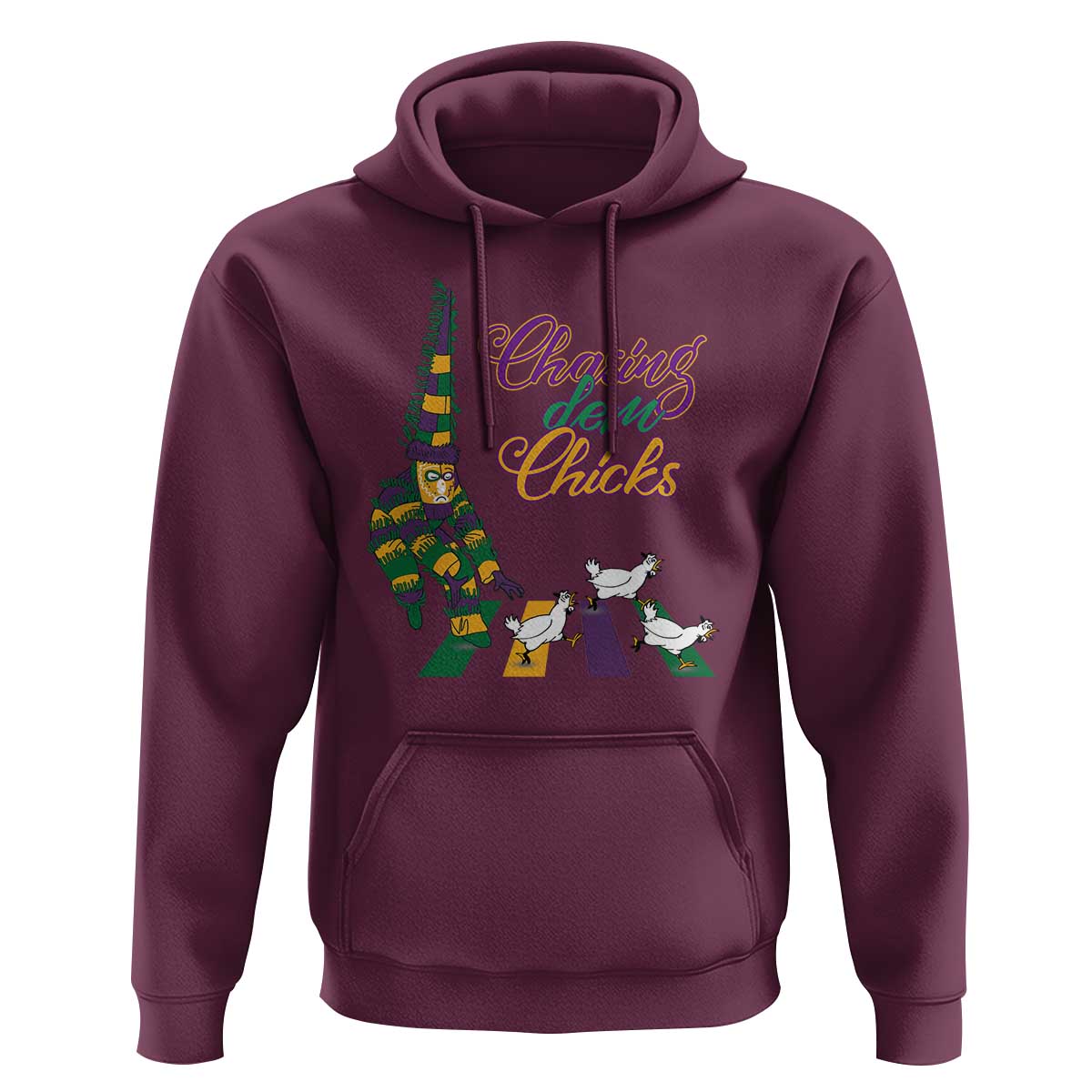Funny Courir De Mardi Gras Hoodie Chasing Dem Chicks Carnival