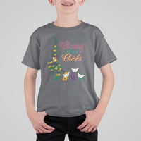 Funny Courir De Mardi Gras T Shirt For Kid Chasing Dem Chicks Carnival