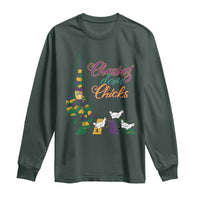 Funny Courir De Mardi Gras Long Sleeve Shirt Chasing Dem Chicks Carnival
