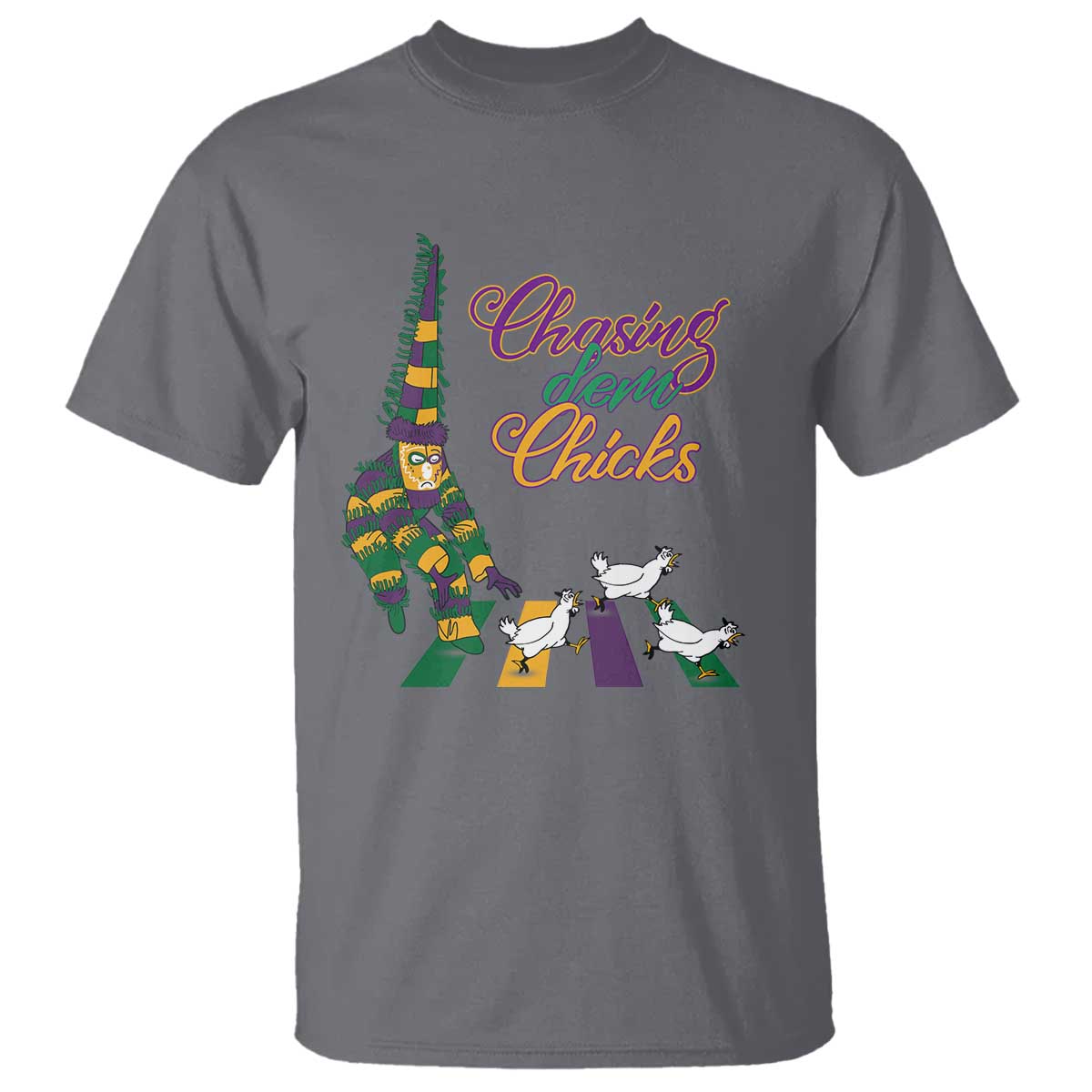 Funny Courir De Mardi Gras T Shirt Chasing Dem Chicks Carnival