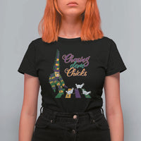 Funny Courir De Mardi Gras T Shirt For Women Chasing Dem Chicks Carnival