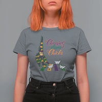 Funny Courir De Mardi Gras T Shirt For Women Chasing Dem Chicks Carnival