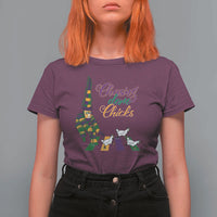 Funny Courir De Mardi Gras T Shirt For Women Chasing Dem Chicks Carnival
