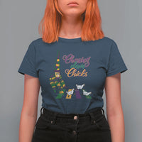 Funny Courir De Mardi Gras T Shirt For Women Chasing Dem Chicks Carnival