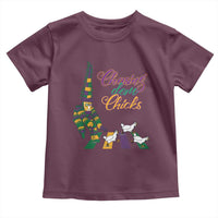 Funny Courir De Mardi Gras Toddler T Shirt Chasing Dem Chicks Carnival