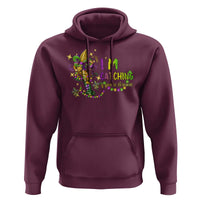 Funny I'm Catchin' If You're Throwin' Mardi Gras Hoodie Crawfish Beads Fleur De Lys