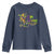 Funny I'm Catchin' If You're Throwin' Mardi Gras Youth Sweatshirt Crawfish Beads Fleur De Lys