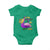 Funny Mardi Gras Pelican Baby Onesie I'm Catchin' If You're Throwin' Beads Doubloons