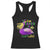 Funny Mardi Gras Pelican Racerback Tank Top I'm Catchin' If You're Throwin' Beads Doubloons
