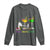 Funny Mardi Gras Drinking Long Sleeve Shirt Drink Drank Drunk Glass Of Wine Alligators